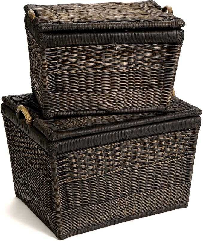 The Basket Lady Lift-Off Lid Wicker Storage Basket, 24.5 in L x 18 in W x 17.5 - Image 7