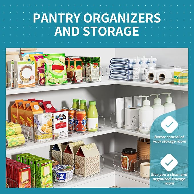 Ettori Set of 8 Clear Organizing Bins - Image 4