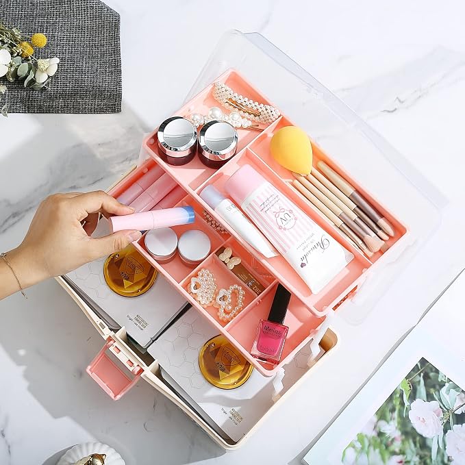 12'' Three-Layer Clear Plastic Storage Box/Tool Box - Image 6