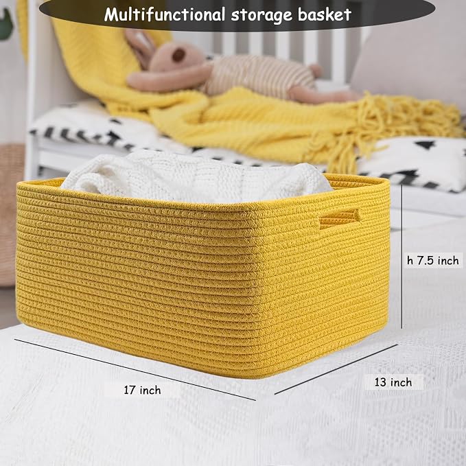 COMFY-HOMI 3 pcs Large Storage Baskets - Image 3
