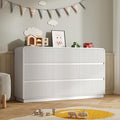 Dresser for Bedroom with 9 Drawers, Fluted Chest of Drawers with Round Curved by BORNOON