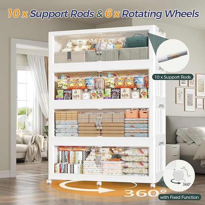 960QT Extra Large Stackable Storage Bins - Image 5