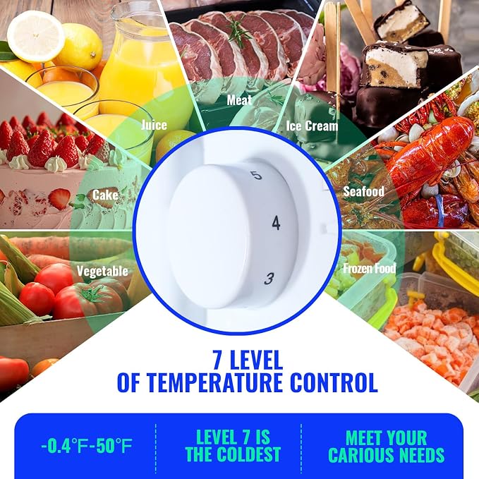 3.5 Cu.ft Fridge Dorm Fridge Refrigerator - Image 3