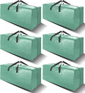 6 Pack Heavy Duty Extra Large Moving Bags W/Backpack Straps by VELVETSURE
