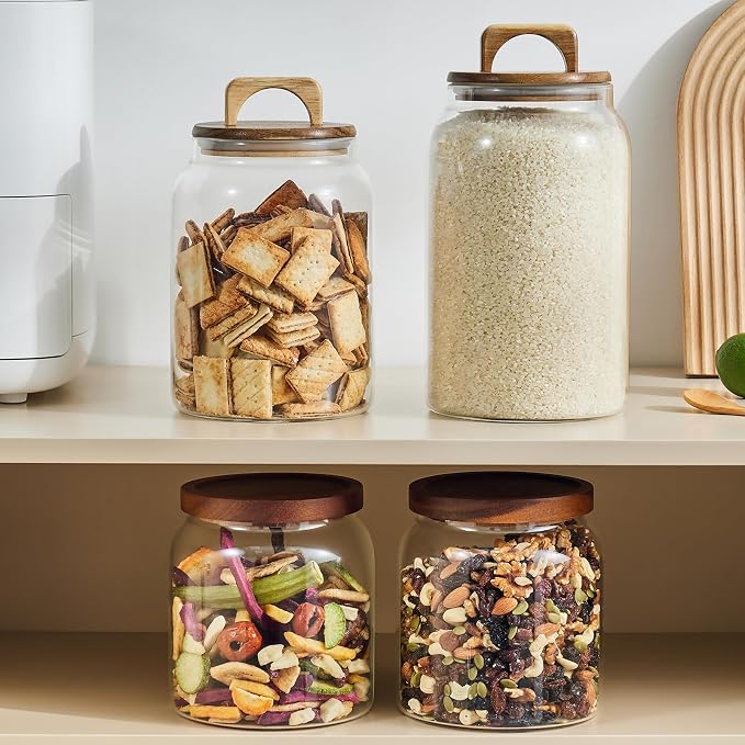 Sweejar Glass Jars for Laundry Room Organization, 90 ounce Laundry Pods - Image 7