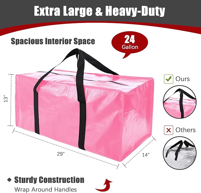 8 Pack Extra Large Moving Bags - Image 2