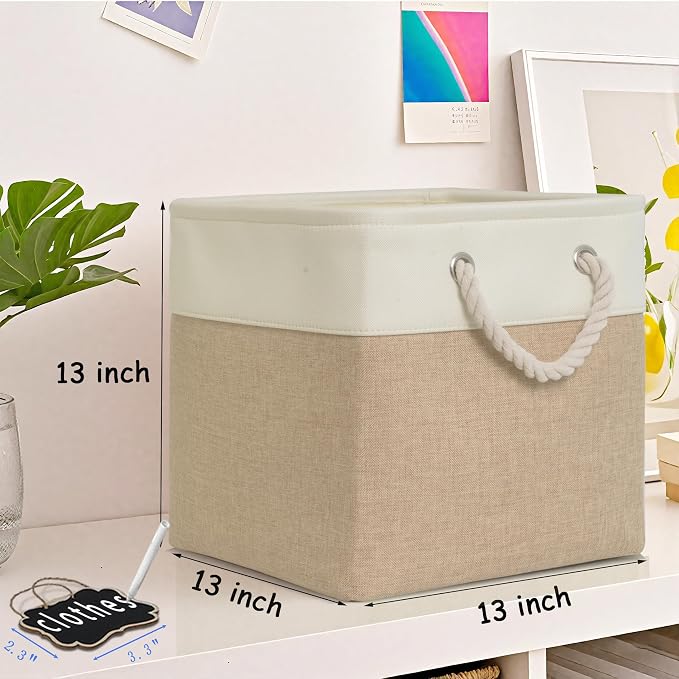 13x13x13 Storage Cubes Bins, Cube Storage Organizer Bins - Image 2
