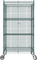 24"x36"x70" Metal Wire Green Security Heavy Duty Commercial NSF Certified by Krollen+Industrial