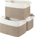 Storage Basket for Organizing, Woven Baskets for Storage, Rectangle Decorative by OIASKET