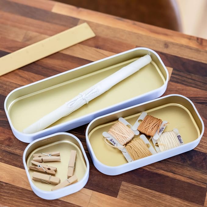 Three by Three Seattle 3 Piece Shallow Metal Organizer Tray Set - Image 7