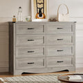 8-Drawer Dresser for Bedroom, Modern Wooden Chest of Drawers by BORNOON