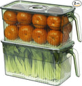 Loobuu 2Pack Stackable Food Storage Produce Saver Containers by Loobuu
