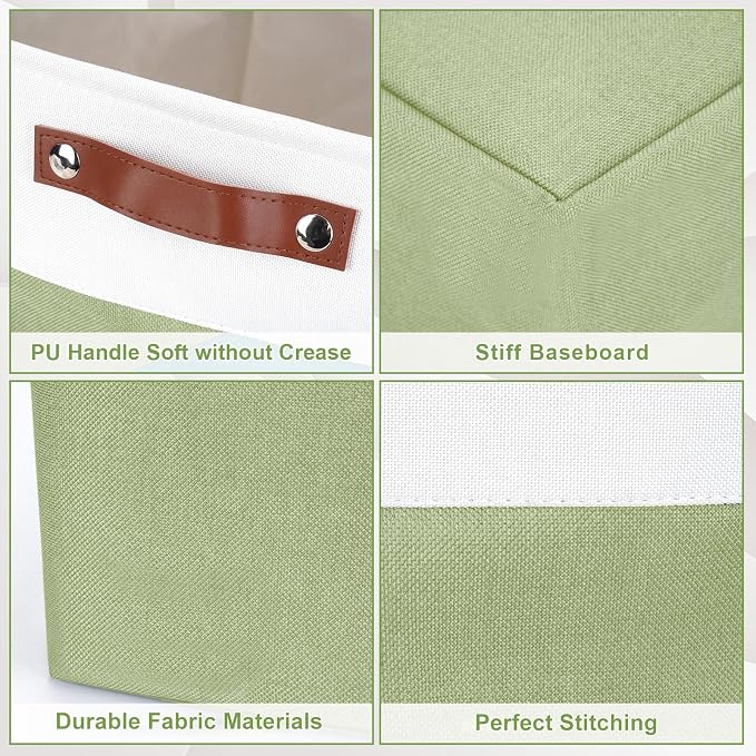 Large Fabric Storage Baskets | 50L Storage Bins, Decorative Linen Closet Baskets - Image 5