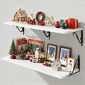36 Inches Floating Shelves, Rustic Long Wall Shelves, 12 Inch Deep Book Shelf by FunMemories
