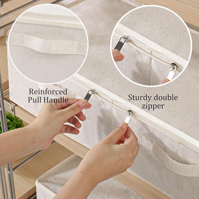 Underbed Storage Box Organizer, Foldable Under Bed Clothes Bags Container - Image 5
