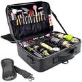 gzcz Large Capacity Travel Makeup Case Organizer, Professional Cosmetic Bags by GZCZ