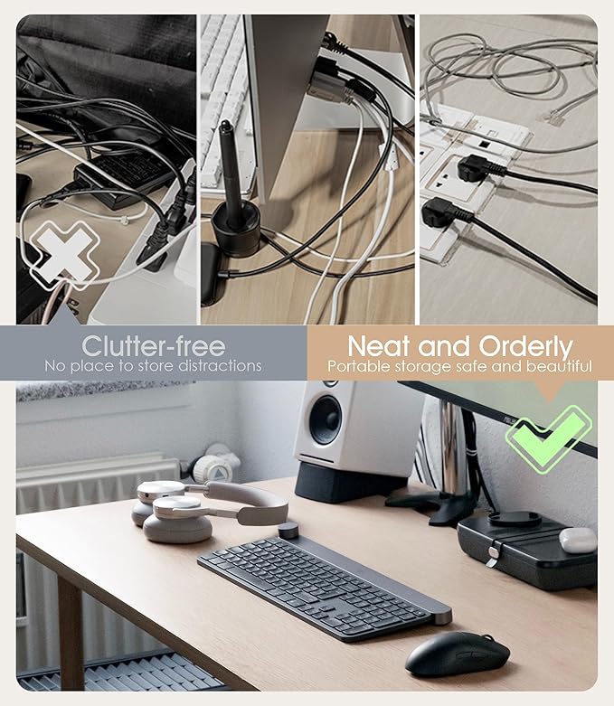 35Pcs Nearockle Silicone Cable Ties, 5.12 Inch Adjustable Cord Organizer - Image 5