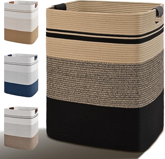Laundry Hamper, 75L Tall Laundry Basket by Degeyoyo