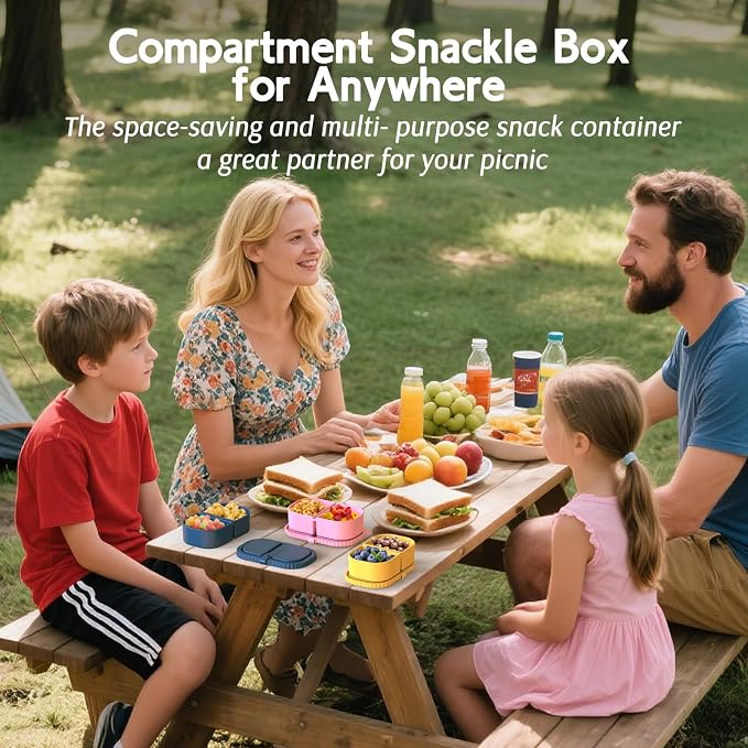 6 Pack Reusable Silicone Snack Containers - Image 6