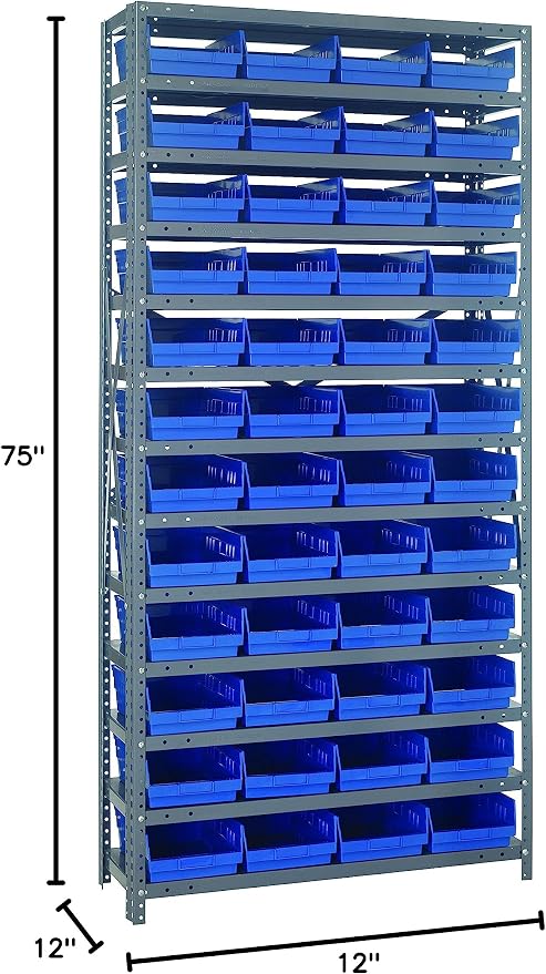 Quantum Storage Systems 1275-107BL Steel Shelving Unit - Image 2