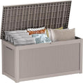 320 Gallon Large Deck Box, Resin Outdoor Storage Box by OutdoorLivingPerfected