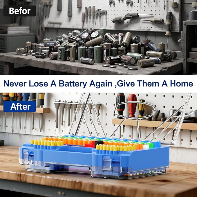 Battery Organizer Storage Holder Box Case - Image 4