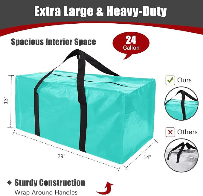 12 Pack Extra Large Moving Bags - Image 2