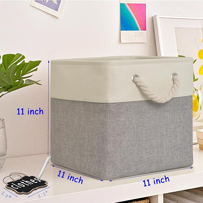 11inch cube storage bin, Fabric Storage Cubes - Image 3
