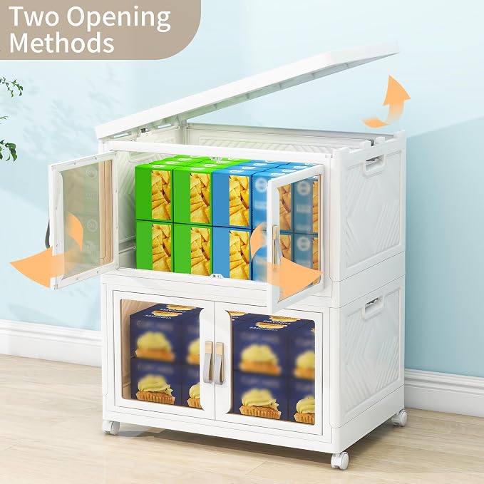 Large Clear Stackable Storage Bins - Image 4