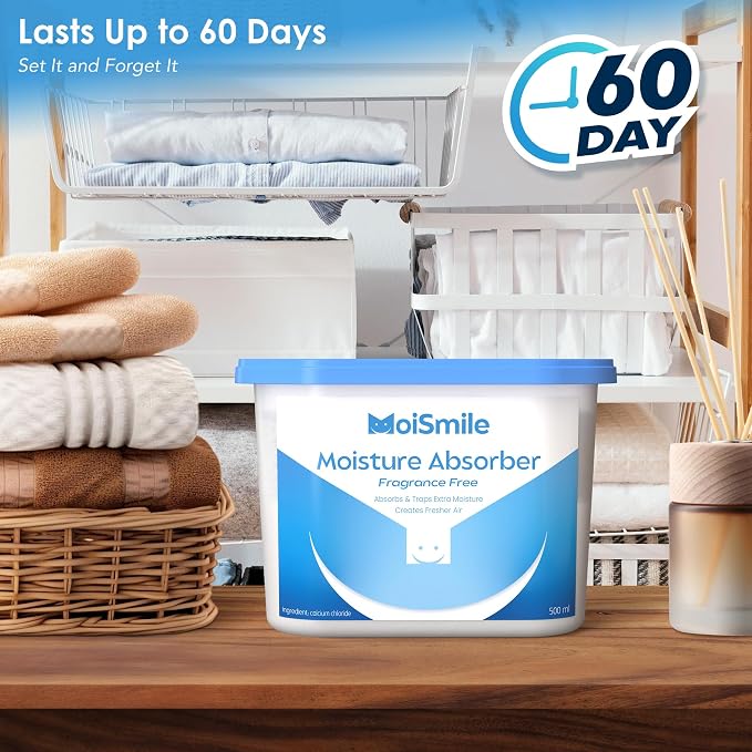 Moisture Absorbers 9 Pack, Fragrance-Free Closet Dehumidifier - Image 5