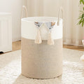 Laundry Basket, Woven Cotton Rope Laundry Hamper, 100L by Artfeel
