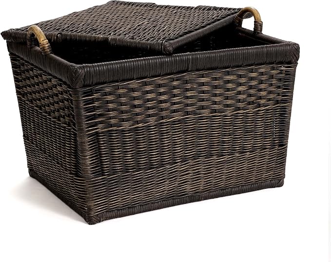 The Basket Lady Lift-Off Lid Wicker Storage Basket, 24.5 in L x 18 in W x 17.5 - Image 5
