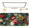 Vintage Oil Painting Floral Mouse Pad – Large Extended Desk Mat 35.43 x 15.75 by LEIWEIHOPE