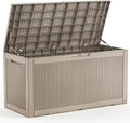 100 Gallon Resin Deck Box, Lockable Patio Outdoor Storage Box by OutdoorLivingPerfected