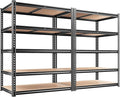 REIBII 2020LBS Storage Shelves 5 Tier Garage Shelving Heavy Duty, Adjustable by REIBII