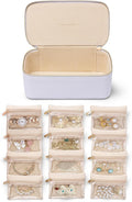 Vlando Jewelry Box with 12 Velvet Jewelry Bags Travel Jewelry Case by VLANDO