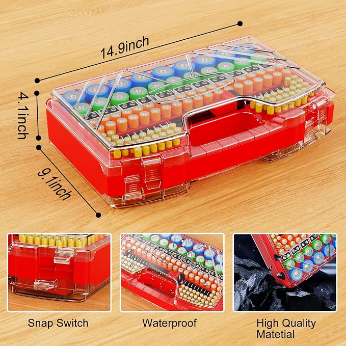 Battery Organizer Storage Holder Box Case - Image 4