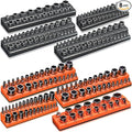 Magnetic Socket Organizer Holder Set – 8-Piece Tool Organizers Including 1/4" by Onsski