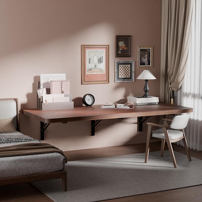 IAE Floating Wall Mounted Folding Table Desk - Image 6