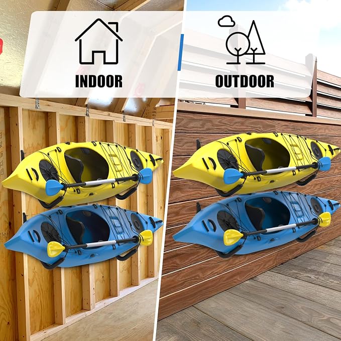UNITEDPOWER Kayak Storage Racks, Heavy Duty Garage Hangers, Jumbo Wall Hooks - Image 7