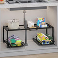 Under Sink Organizer, Pull Out Storage Organizer, 2 Tier Sliding Sink Organizer by INGIORDAR