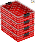 SIDIO Quarter Crate 4 Pack of Stackable Storage Bins by Sidio