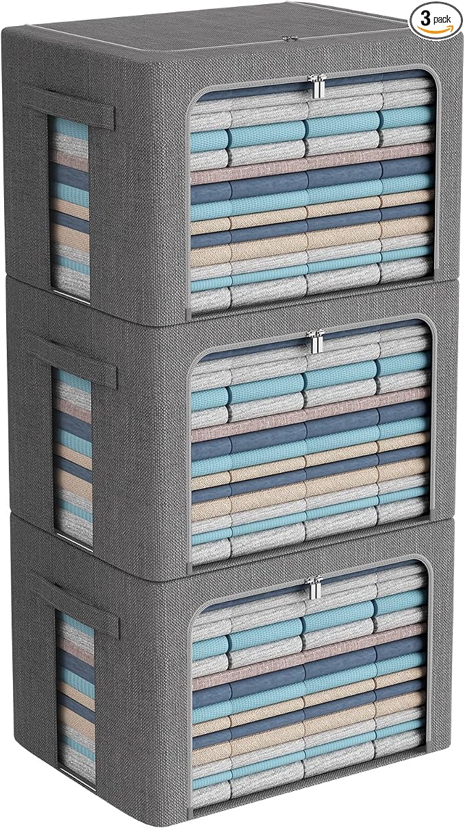 CYhom 3Pack Foldable Storage Bins by CYhom