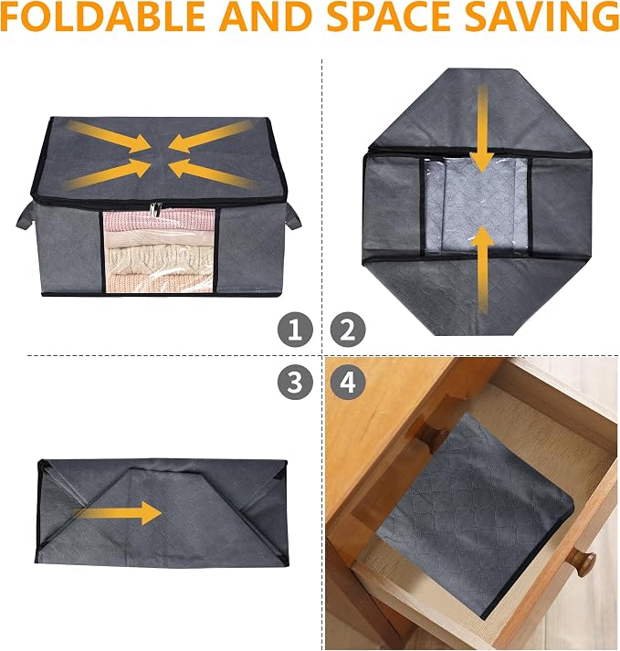 8 Pack Clothes Storage Bags - Image 8