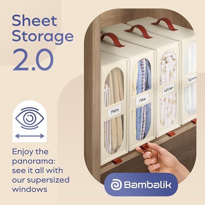 8x Bed Sheet Organizer Storage Boxes - Image 2