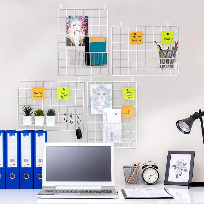 2 Pack Wire Wall Grid Panel | Photos & Pictures Display Grid Wall Panels | White - Image 5