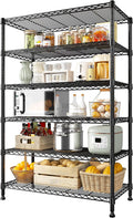 REIBII 71" H Metal Shelves 6 Tier Storage Shelves 1200LBS Adjustable Shelving by REIBII