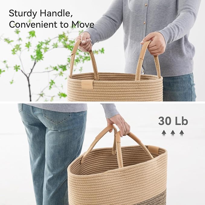 75L Striped Laundry Hamper - Image 5