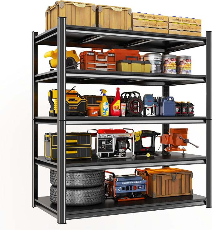Metal Shelving, Garage Shelving Unit and Storage, Adjustable Storage Shelves by Unknown