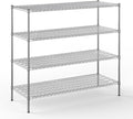 24" Deep x 60" Wide x 54" Height Wire Shelving Kit | 4-Tier | NSF Commercial by Regal+Altair